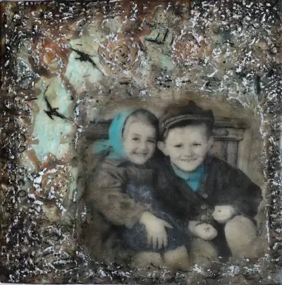 Encaustic — Childhood Memories