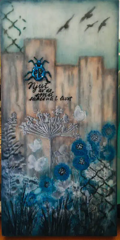 Encaustic — Sailboat