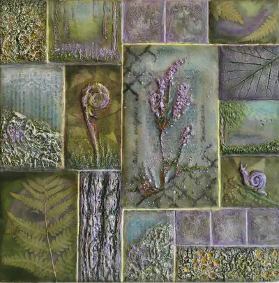 Encaustic — Birch and Pushkin