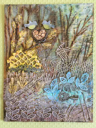 Mixed Media — Birds in the Garden