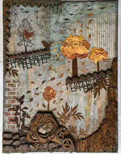 Mixed Media — Autumn in the Park