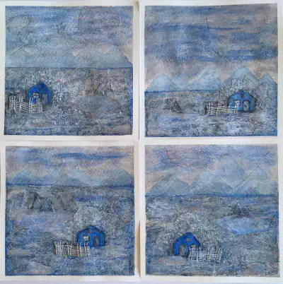 Mixed Media — Blue Village Series