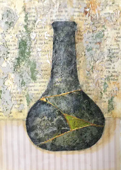 Mixed Media — Birds and Flowers