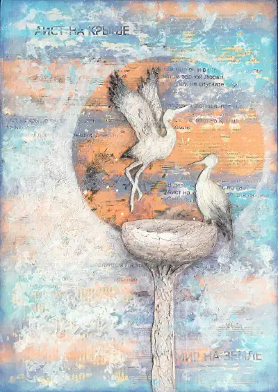 Mixed Media — Roses in Bloom